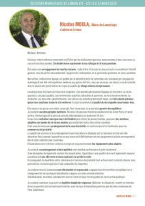 lettre de candidature Nicolas MOULA 2020
